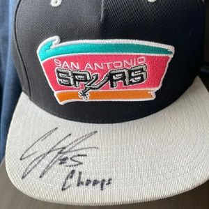 Signed San Antonio Spurs Hat (2014 Champs)